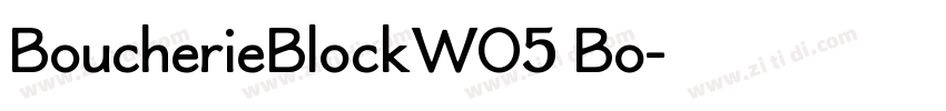 BoucherieBlockW05 Bo字体转换